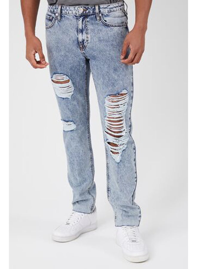 FOREVER 21 جينز متهالك معاد تدويره  - Image 2