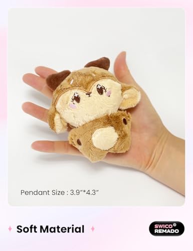 Swico Remado Cute Cartoon Animal Keychains Car Key Handbag Wallet Tote Bag Decoration Pendant for Women - Image 3