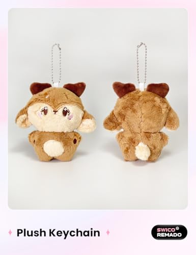 Swico Remado Cute Cartoon Animal Keychains Car Key Handbag Wallet Tote Bag Decoration Pendant for Women - Image 2