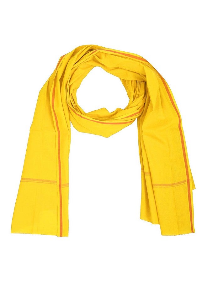 ROLIMOLI 100% Cotton Yellow Gamchha/Angochha Set of 1 (2 Meter) - Image 1