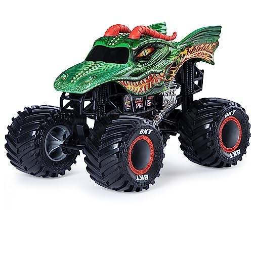 Monster Jam, Official Dragon Monster Truck, Die-Cast Vehicle, 1:24 Scale - Image 2