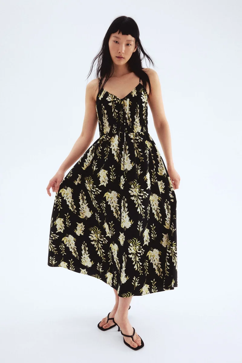 اتش اند ام فستان قطني بشرائط