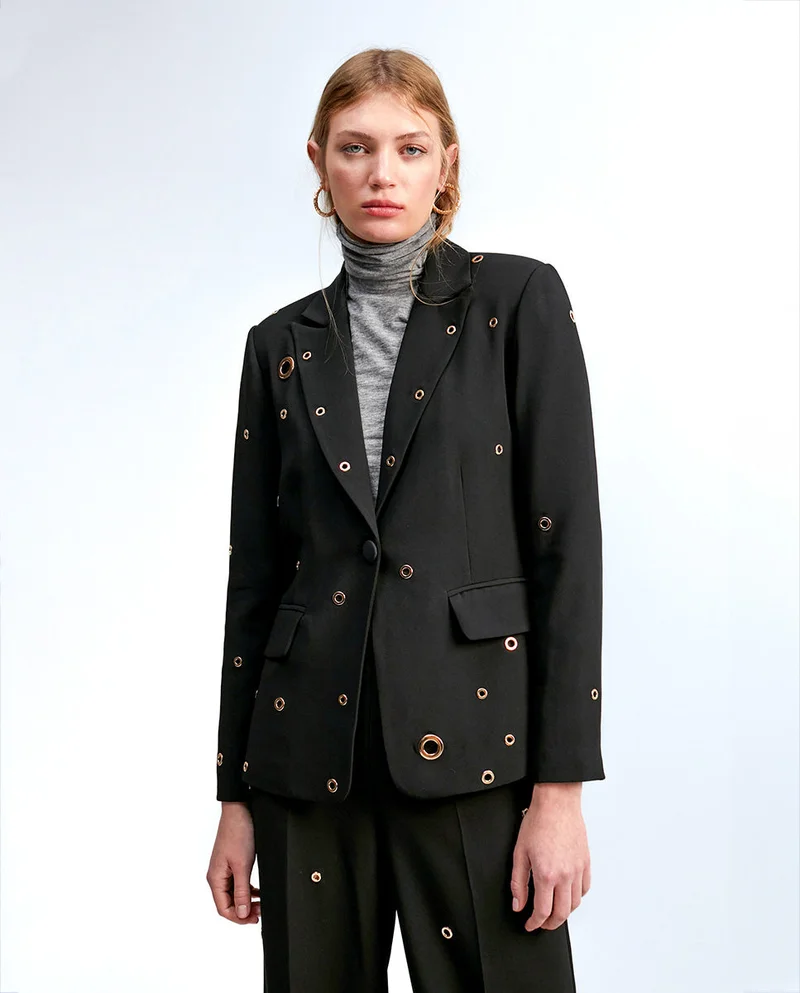 Lola Casademunt Blazer with eyelet details