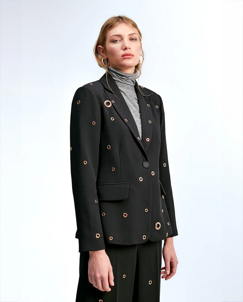 Lola Casademunt Blazer with eyelet details