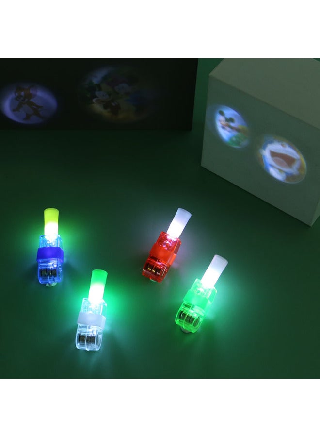 Loquat Children's Projection Finger Lamp Luminous Ring Cartoon Mini Projection Lamp Toy Kindergarten Small Gift Stall Supply-Color:Projection Finger Light (egg Car Series Pattern) - Image 4