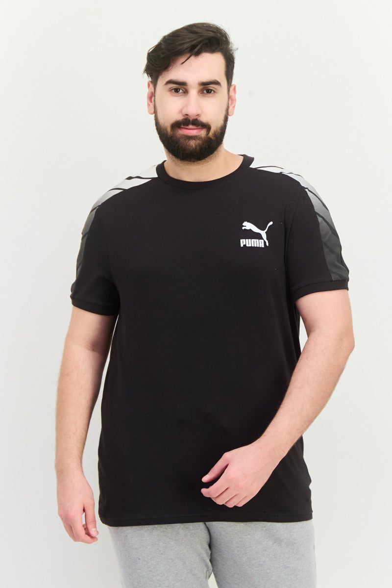PUMA Men Slim Fit Short Sleeves Outdoor T-Shirt, Black - Image 1
