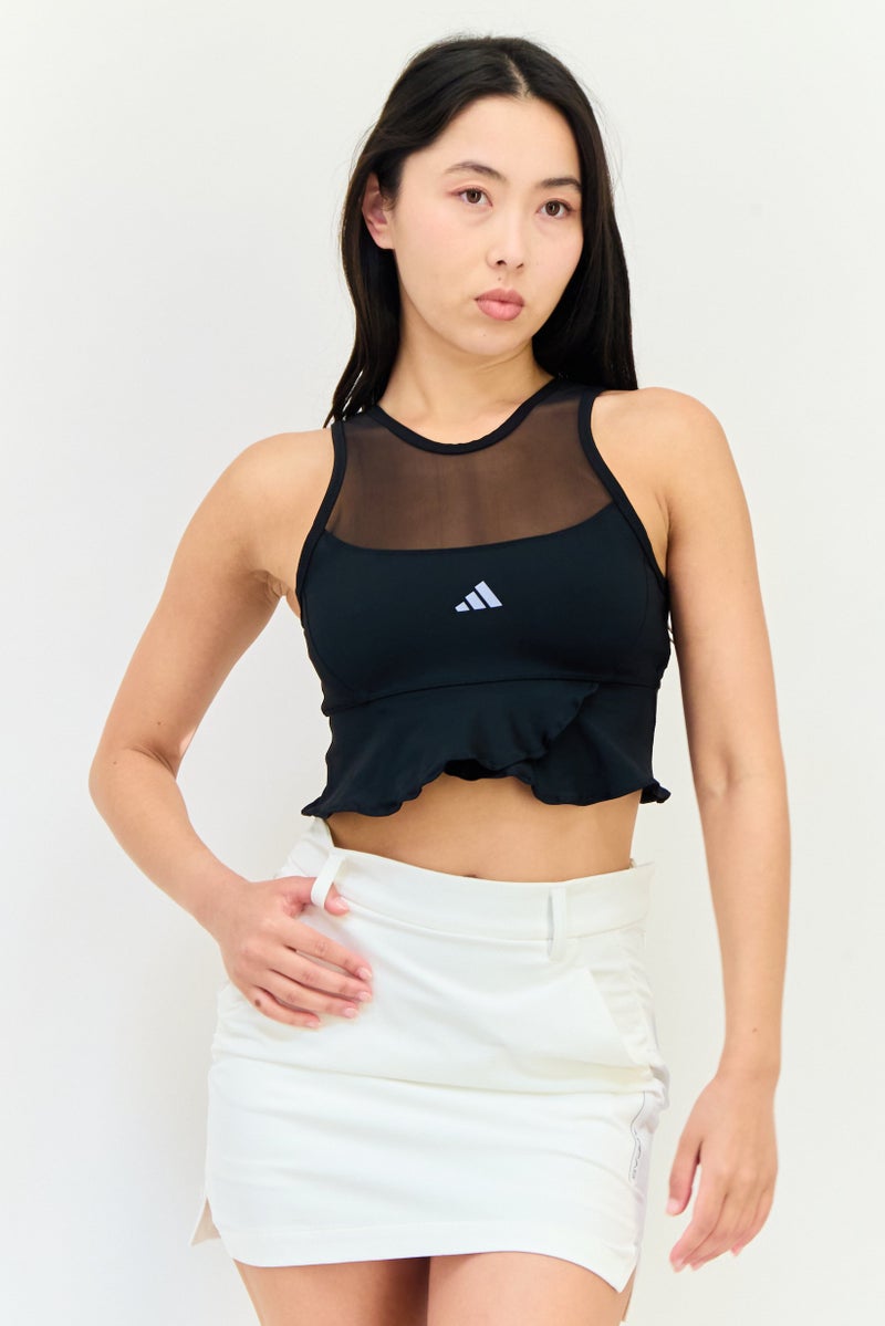 Adidas Women Sportswear Fit Sleeveless Training Tank Top, Black  - Image 1
