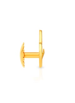 Malabar Gold and Diamonds 22k 916 Purity Gold Studs Earrings for Girls DZER383Y  - Image 2