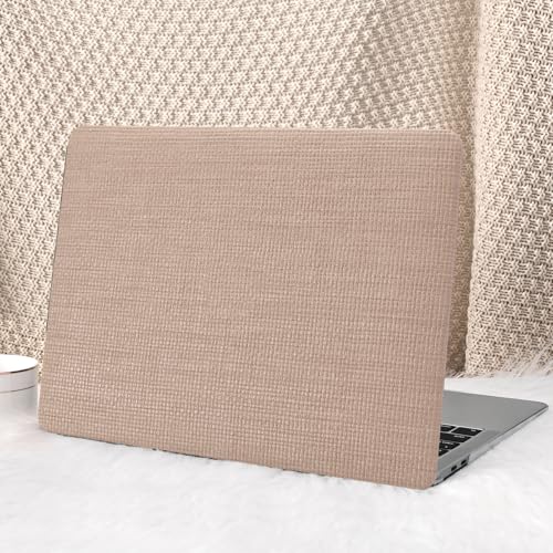 Seorsok Compatible with MacBook Air 15 inch Case 2026 2025-2023 Release M5 A3448 M4 A3241 M3 A3114 M2 A2941 Touch ID,Elegant Leather Plastic Hard Shell Case with Keyboard Cover,Brown No Logo Cutout - Image 1