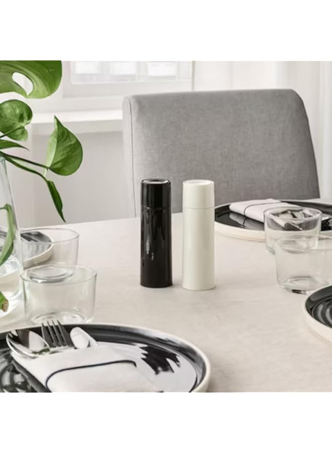 إيروريكس مطحنة توابل باللونين الأسود والأبيض 14 سم 5 ½ بوصة عبوة من قطعتين - Image 2