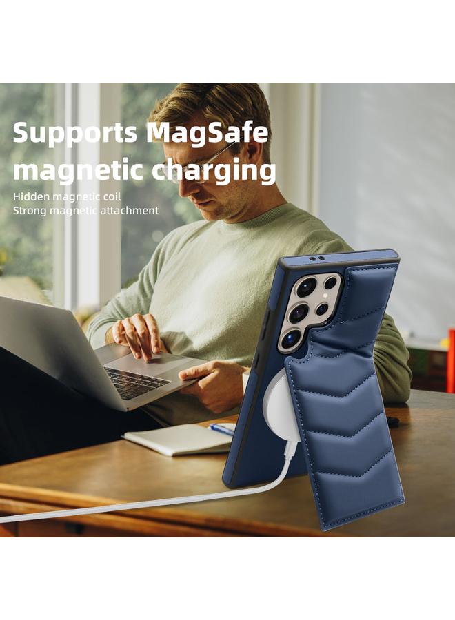S-TOP Case For Samsung Galaxy S24 Ultra 5G Down Jacket Card Bag Holder MagSafe Phone Case - Image 3