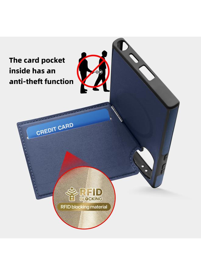 S-TOP Case For Samsung Galaxy S24 Ultra 5G Down Jacket Card Bag Holder MagSafe Phone Case - Image 4