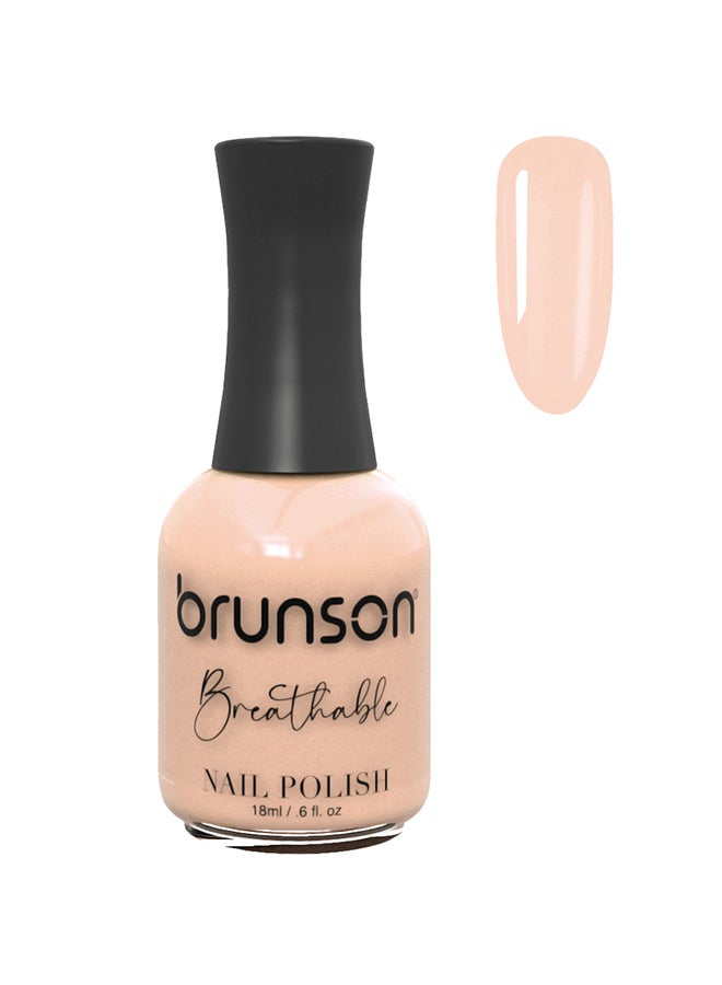 brunson Breathable Nail Polish Halal nail polish Wudu friendly Quick-Dry Vegan long lasting but easy peel off   18ml BH309
