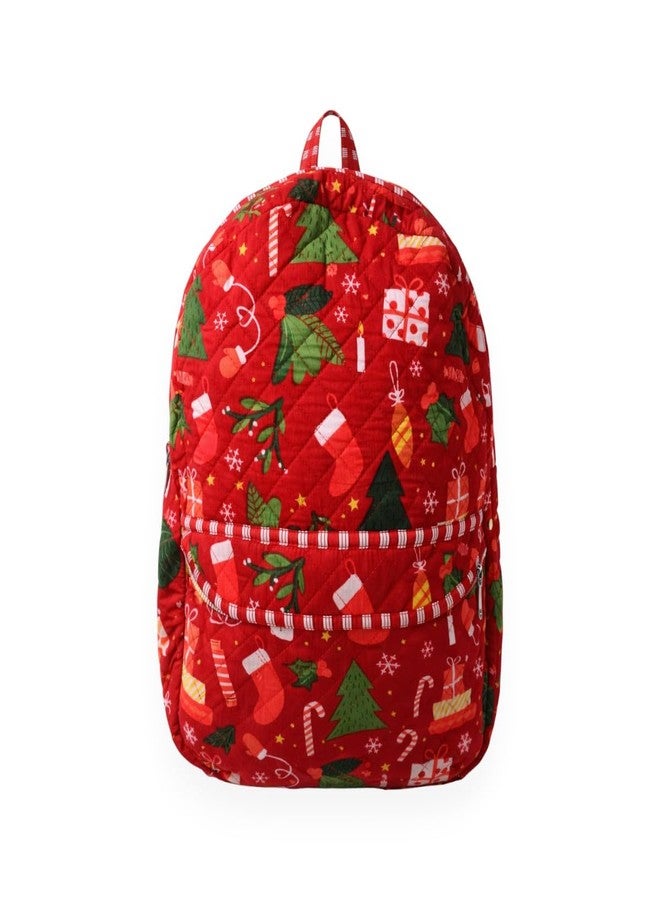ACCESSHER Women & Girls Jaipuri Quilted Puffer Cotton Backpack Handcrafted Spacious/Large Trendy Backpack College, School, Office & Travel Bags with Adjustable Strap - Image 1