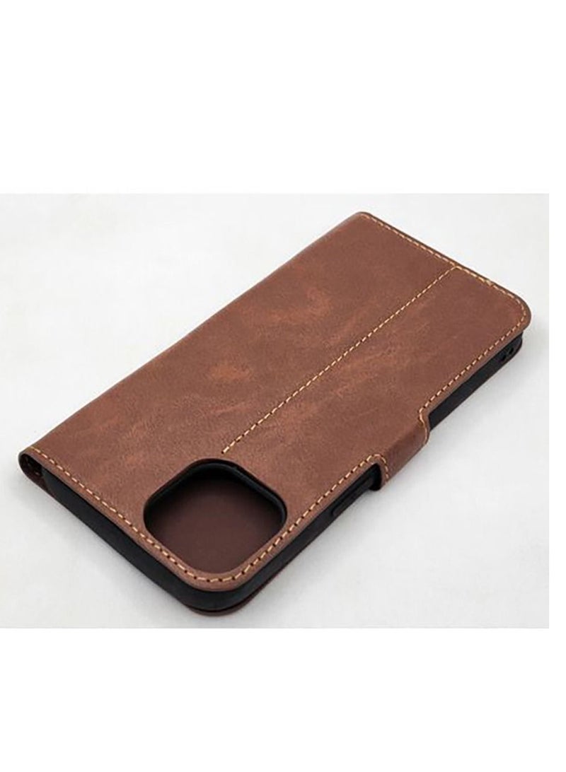 Iphone 13 (6.1 Inch) Kaiyue Flip Leather 360 Full Cover - Brown