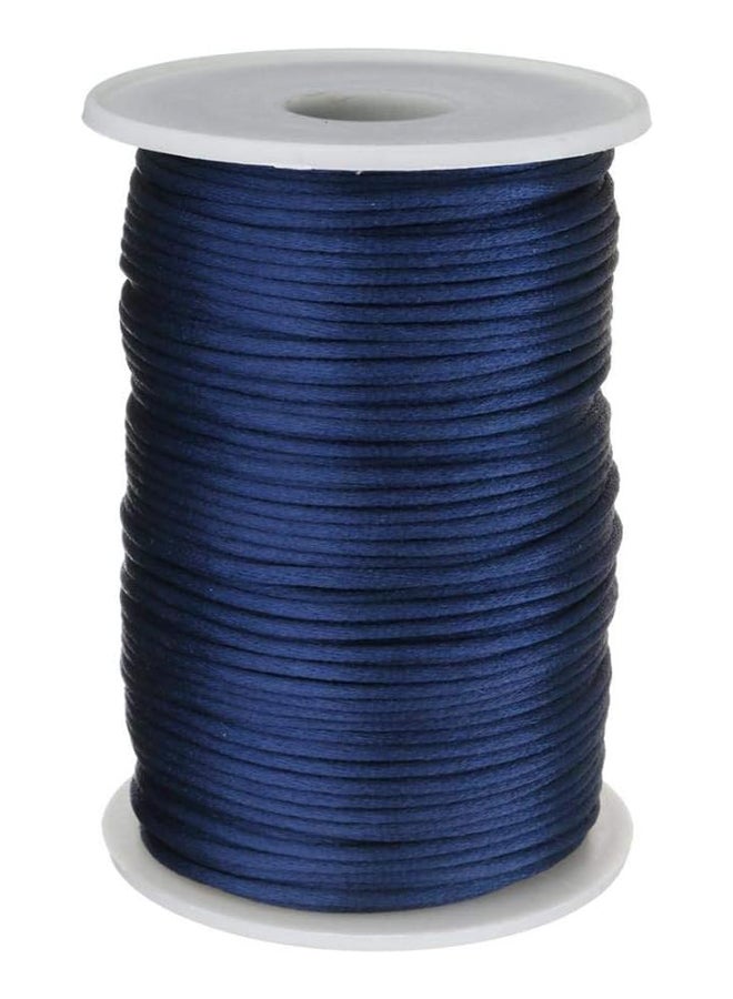 2mm Nylon Thread 100yards/pc 25 Mixed Colors Nylon for Jewelry Making Nylon Leather Thread (Navy Blue) - Image 1