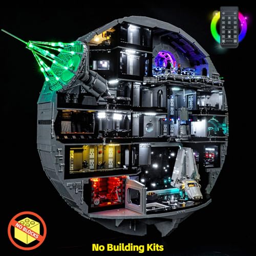 BrickBling LED Light Compatible with Lego Death Star Compatible with Lego 75419No Model RC Version Light - Image 5