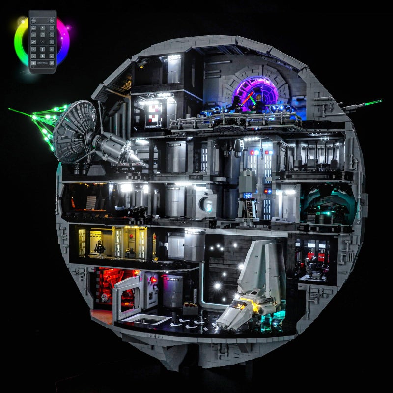 BrickBling LED Light Compatible with Lego Death Star Compatible with Lego 75419No Model RC Version Light - Image 3