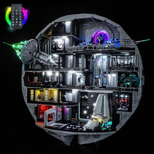 BrickBling LED Light Compatible with Lego Death Star Compatible with Lego 75419No Model RC Version Light - Image 1