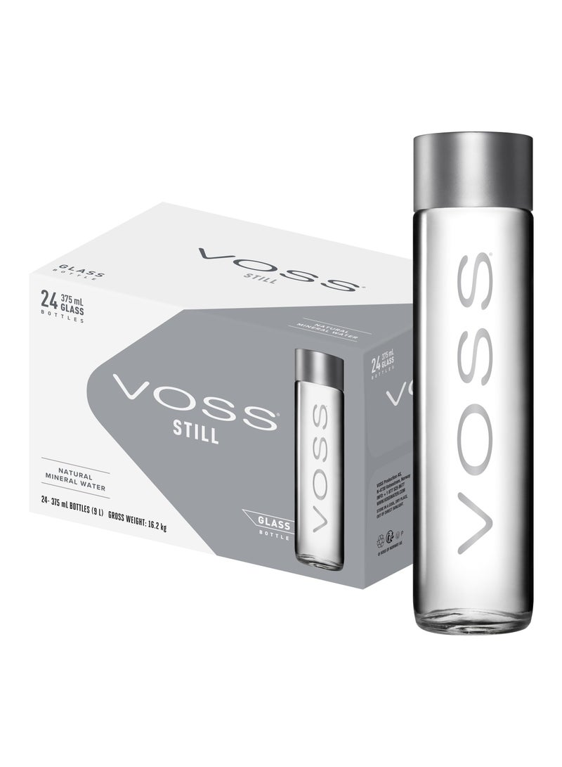 Voss Artesian Sparkling Water Glass 375ml x 24