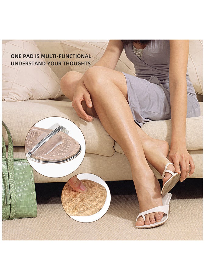 6 Pair Heel Grip Insert and Metatarsal Pads Soft Silicone Heel Foot Pad Shoes Too Big Inserts Women Men Comfortable Inserts for High Heels - Image 2
