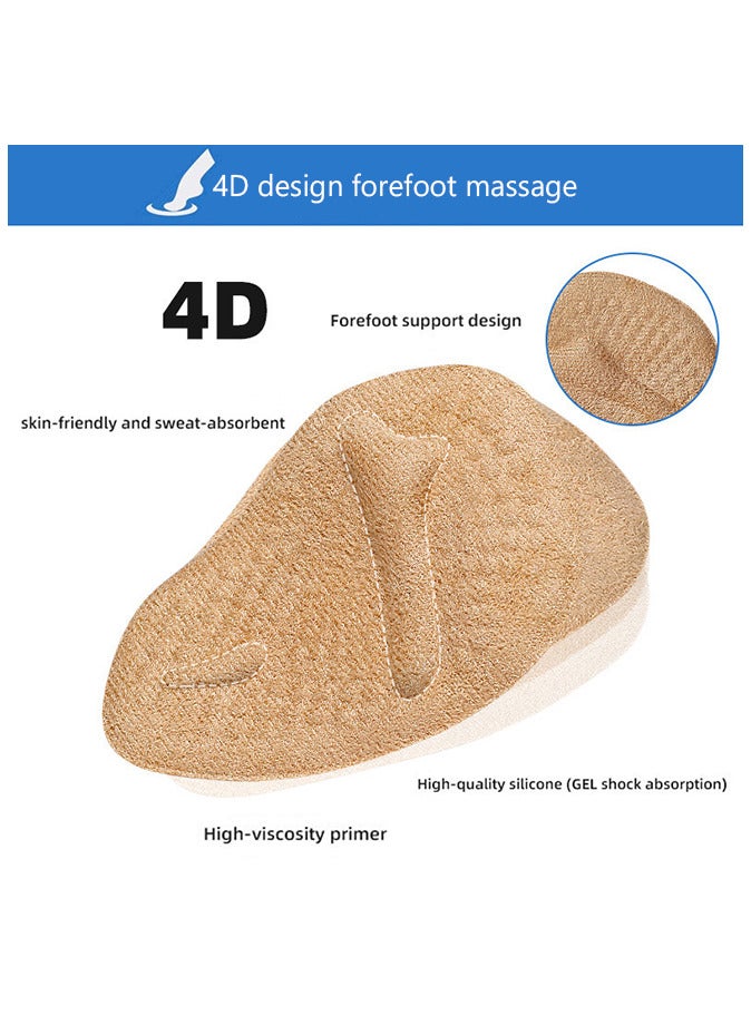 6 Pair Heel Grip Insert and Metatarsal Pads Soft Silicone Heel Foot Pad Shoes Too Big Inserts Women Men Comfortable Inserts for High Heels - Image 4