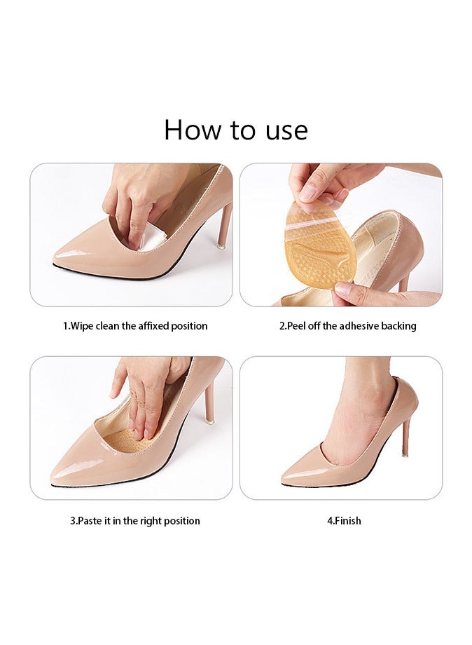 6 Pair Heel Grip Insert and Metatarsal Pads Soft Silicone Heel Foot Pad Shoes Too Big Inserts Women Men Comfortable Inserts for High Heels - Image 5