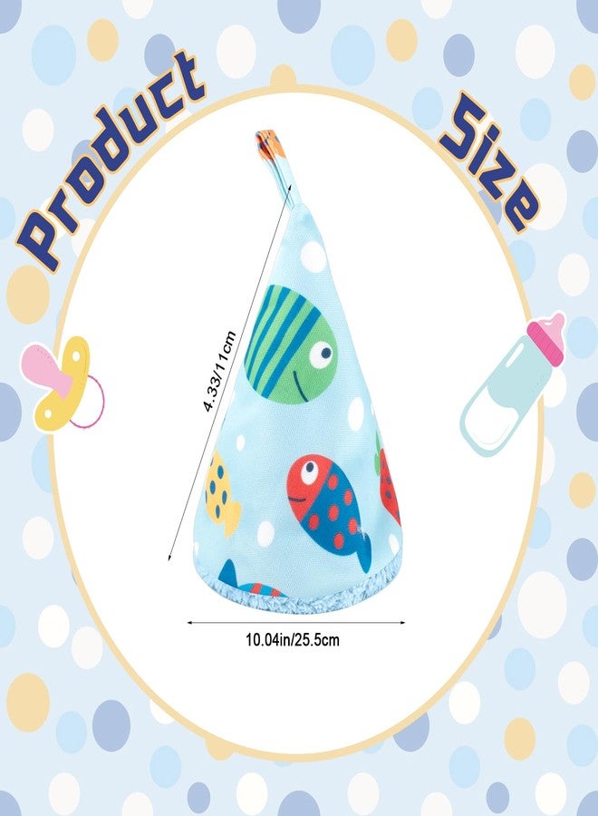 YSSPPOY 6 Pcs Coral Velvet Peepeeteepe Baby Boy, Strong Water Absorption Pee Peep Teepee for Baby Boy, Reusable Pee Covers for New Parents Gift - Image 4