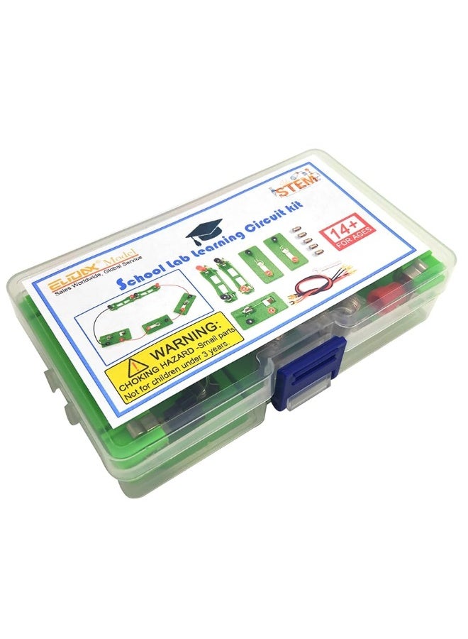 EUDAX Physics Science Lab Learning Circuit kit,Electricity Experiment Set,Building Circuits for Kids Junior Senior High School Students (Basic kit) - Image 2