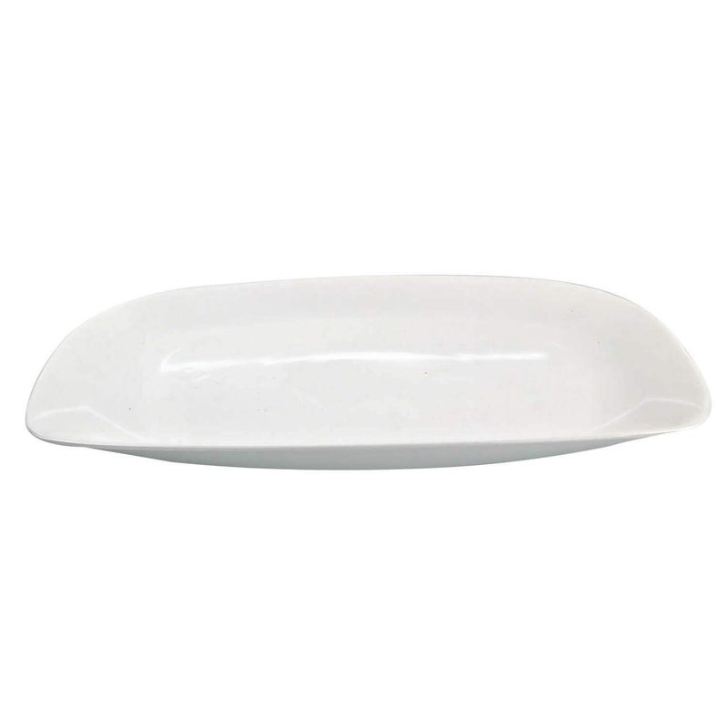 Incrizma Brilliant White Rectangular Serving Plates/Platter (White, 33cm x 24cm) - Image 5