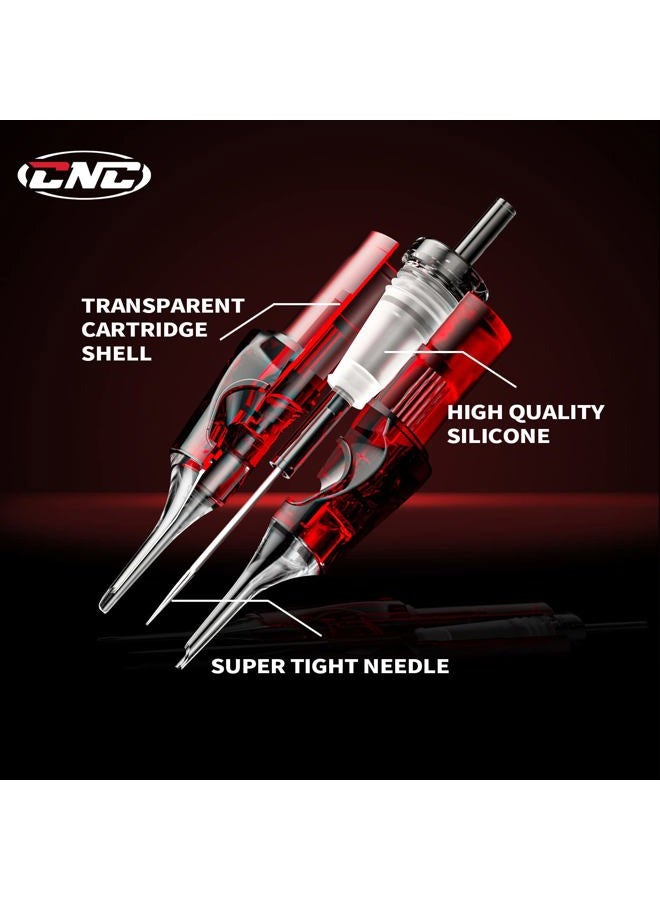 CNC Tattoo Cartridges Needles 20pcs #12 Standard Round Magnum Assorted Tattoo Needle Mixed Cartridge for Tattooing 7RM 9RM 11RM 13RM EN04-20KIT-O - Image 2