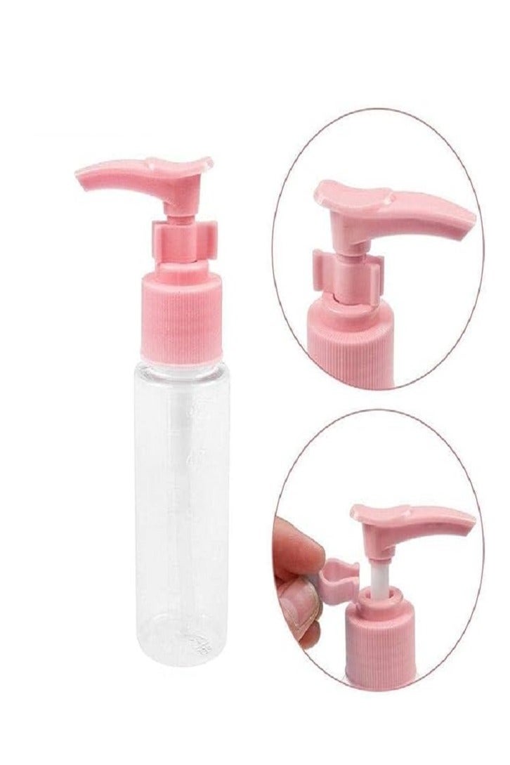 مجموعة زجاجات مستحضرات التجميل والعناية الشخصية المحمولة القابلة لإعادة التعبئة، 7  قطع - متعددة الألوان - Image 2