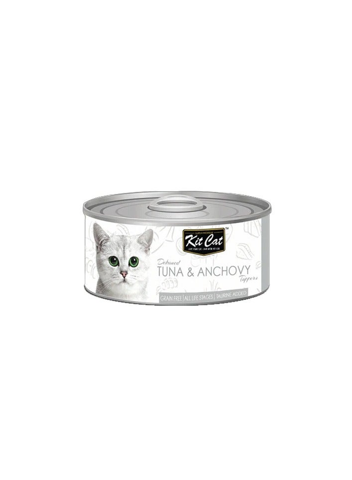 Kit Cat Grain Free Tuna & Anchovy Topper Wet Cat Food - Image 1