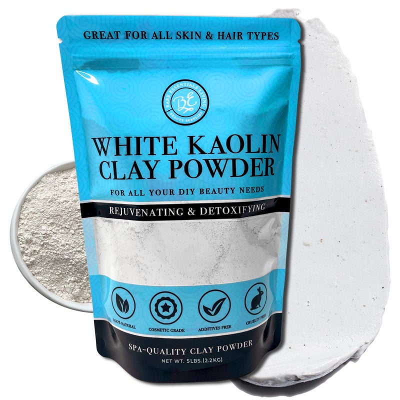 Bare Essentials Living - White Kaolin Clay Powder (5 lb) 100% Natural White Powdered Clay for Seed Bombs, White Clay Mask, DIY Spa, Soap, Bath Bomb, Deodorant, Can be Used as Kaolin Clay for Gardening - Image 2