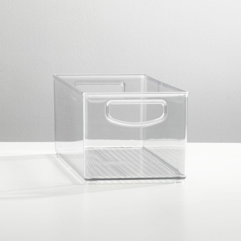 mDesign Household Storage Bin for DVDs, PS4 and Xbox Video Games - Pack of 2, Large, Clear - Image 2