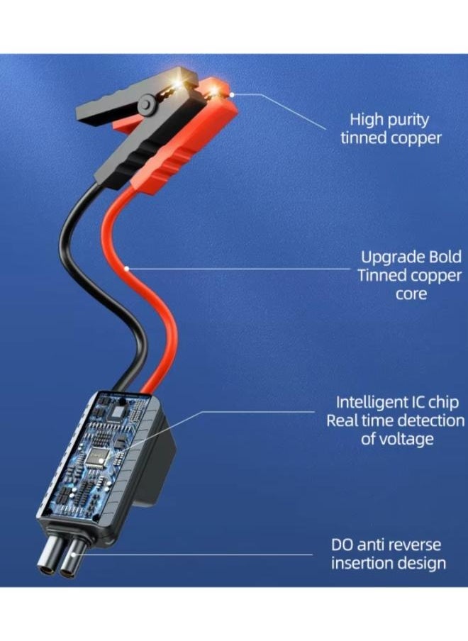 Generic Car Starter Emergency Power Supply Car Air Pump, Built-in Motorcycle Battery, Emergency Start with Power Bank  - Image 2