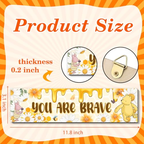 BirtDerr 4PCS Winnie Nursery Decorationsthe Pooh Baby StuffVintage Nursery DecorWinnie Wall Decor Wall ArtClassic - Image 3