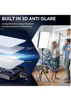 Glanfen 24 inch LED Video Light Kit, 3000K-7000K 95W Photography Studio Light with Tripod Stand and Phone Holder for Video Recording, Game Streaming  - Image 5