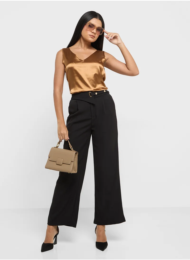 ELLA High Waisted Wide Leg Pants