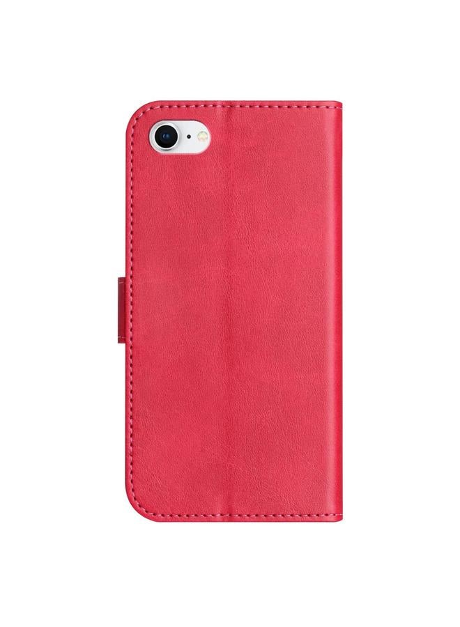 اس-توب جراب لهاتف iPhone 7 / 8 / SE 2022، جراب هاتف جلدي مزدوج الطي على شكل حرف S - Image 3