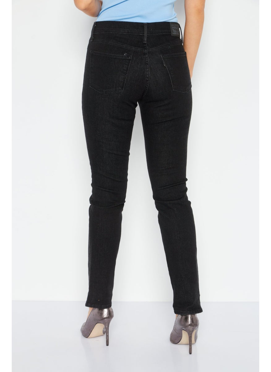 Levi's - Women Slim Fit Solid Stretchable Jeans, Black - Image 1