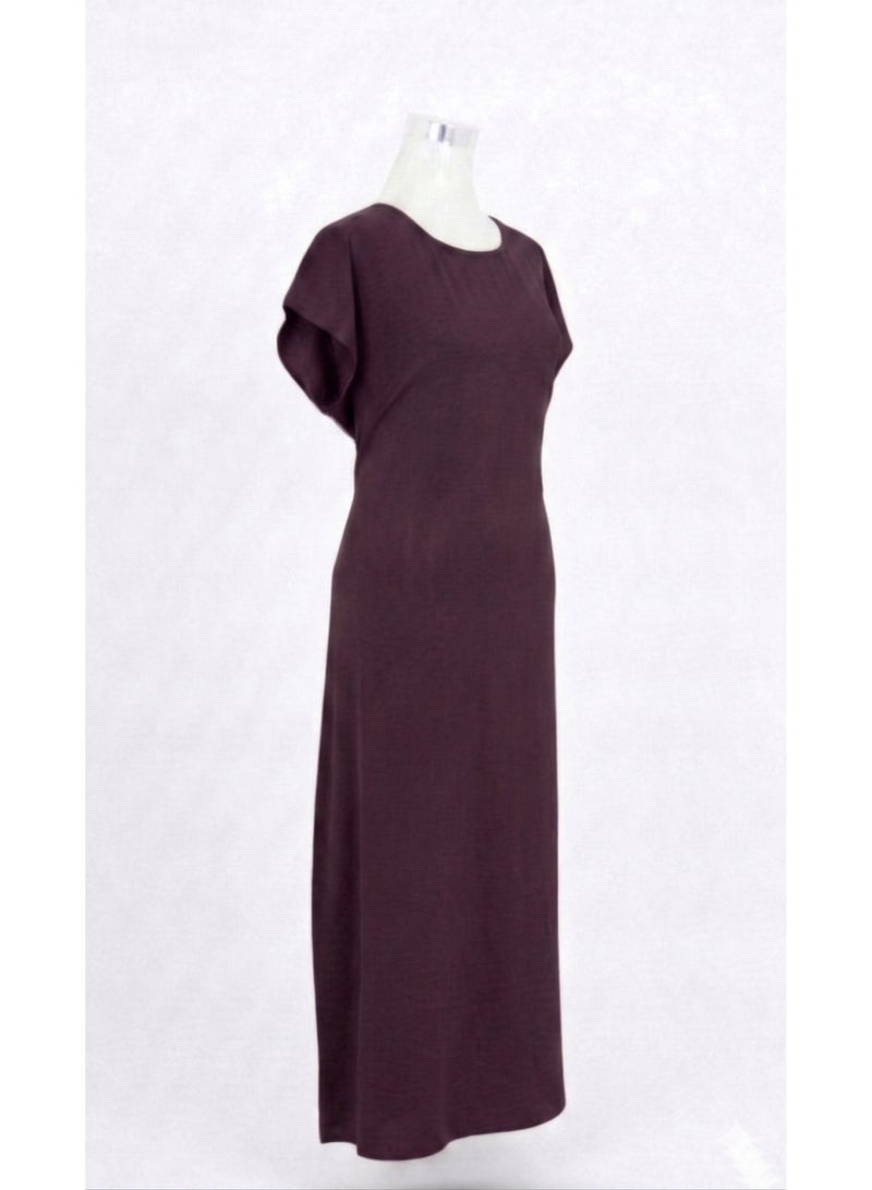 طقم عباية داخلية CEY فاخر من MA، فستان ماكسي نسائي طويل ومحتشم، كاجوال/رسمي تحت العباية (جلابية)، مريح ذو ملمس ناعم على الجسم، قماش جيد التهوية ومناسب للارتداء في جميع الفصول (المقاسات من S إلى XL). - Image 2