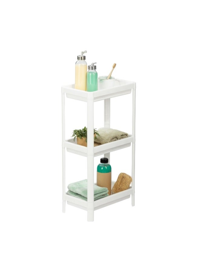 inochi Tokyo 3-Tier Multi-Purpose Storage Shelf, Size 37 X 23 X 70 CM, Grey - Image 4