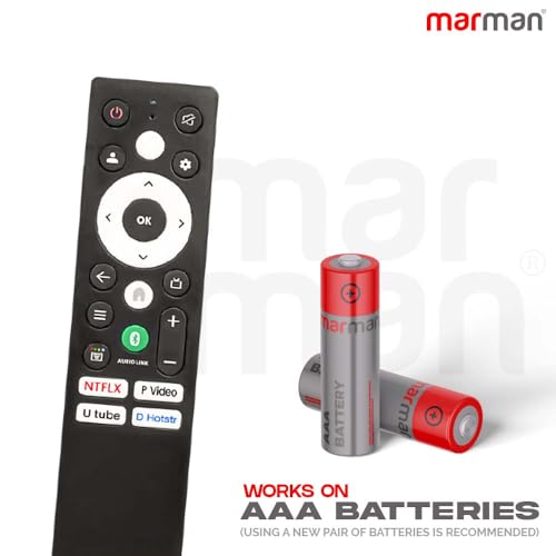 marman® Compatible with Panasonic Tv Remote Original and Suitable for TH32MS660DX TH-55MX660DX TH-43MX660DX TH-65MX660DX TH-43MS550DX Smart Android 4K LED UHD Television Non Voice Remote Control - Image 3