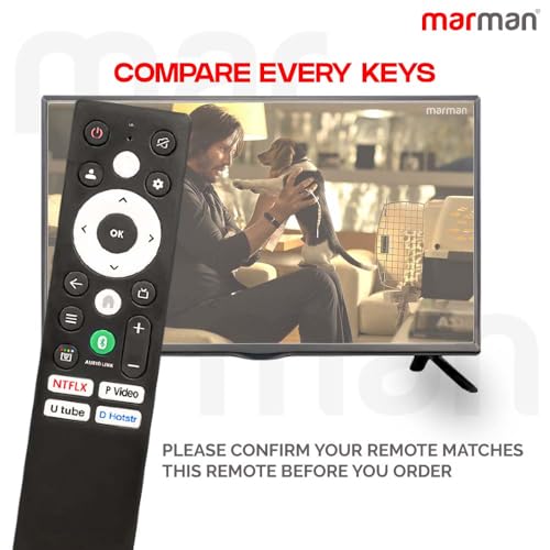 marman® Compatible with Panasonic Tv Remote Original and Suitable for TH32MS660DX TH-55MX660DX TH-43MX660DX TH-65MX660DX TH-43MS550DX Smart Android 4K LED UHD Television Non Voice Remote Control - Image 4