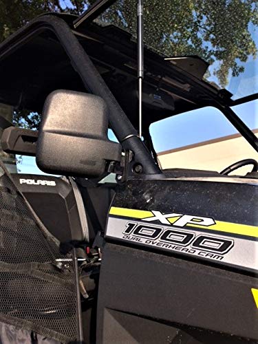 Maverick Advantage Folding Side View Mirror Set for Polaris Ranger 1000XP 2018+(Will Work With Factory Doors Installed-2018-2022 only) - Image 1