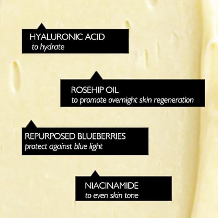 UPCIRCLE Night Cream with Hyaluronic Acid + Niacinamide 1.85oz - Nourishing and Unscented for Sensitive Skin with Anti-Ageing Properties - Vegan + Cruelty-Free - Image 4