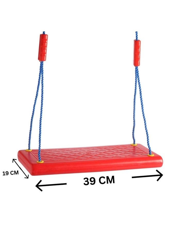 Flat Plastic Swing Seat For Kids Age 5 To 10 Years Indoor & Outdoor With Hand Grip Red - pzsku/Z71B9A04604AFBBE0FCA0Z/45/_/1692272113/f83f9d02-c2cc-49eb-b861-2b790f4cdf88