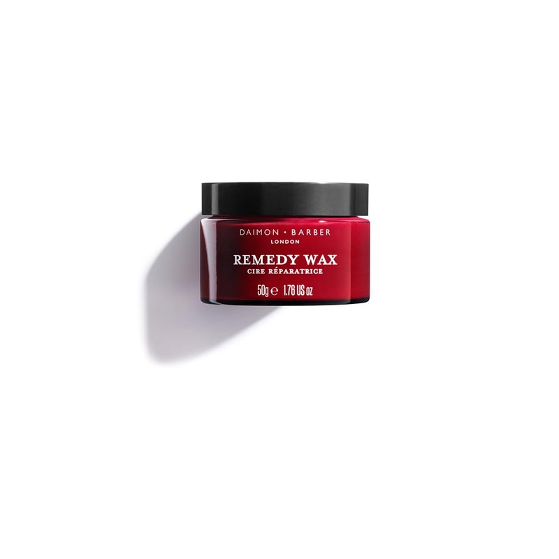Daimon Barber Argan Oil Remedy Hair Wax, Mens Styling Wax For Added Control and Texture, Medium Shine and Light to Medium Hold, Ideal for Slick Backs, Made From Natural Plant Wax 50g