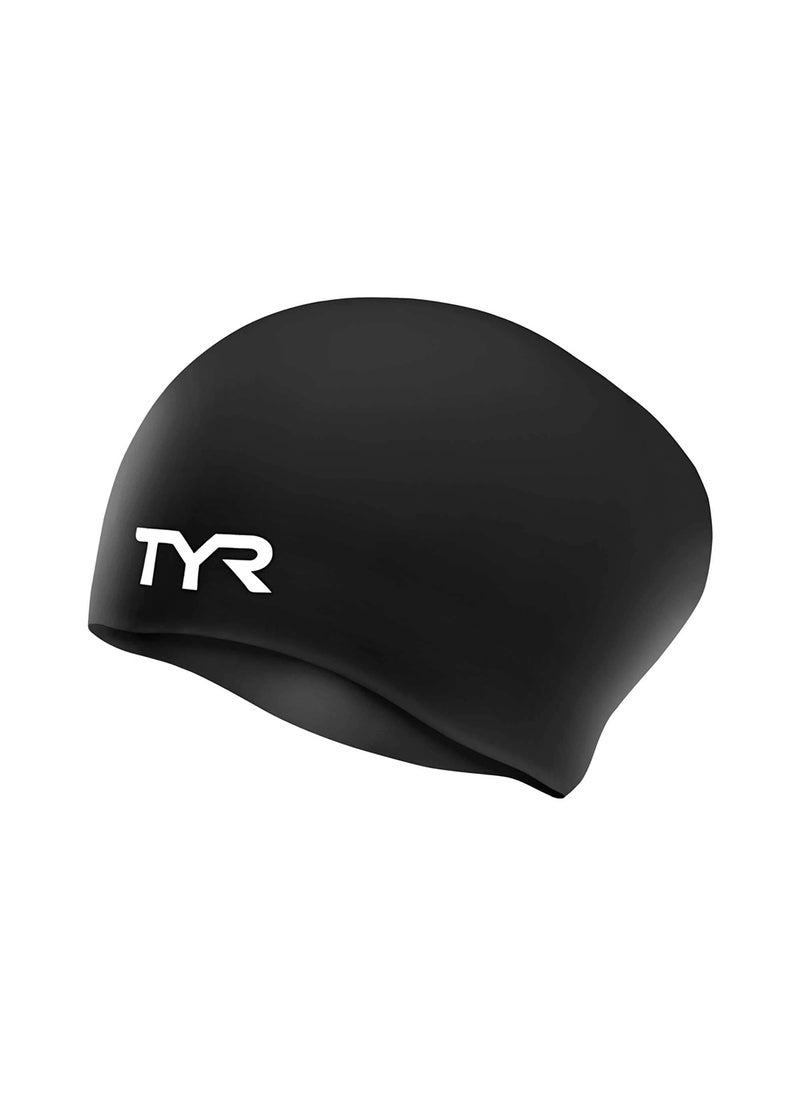 TYR - Long Hair Wrinkle Free Silicone Swim Cap - Image 1